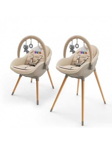 Kinderkraft FINI UP 2 in 1 Feeding Chair-Beige kinderkraft