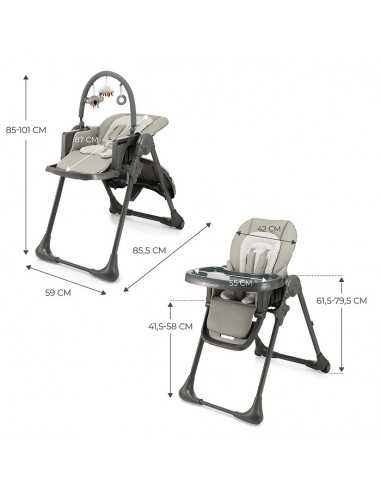 Kinderkraft TUMMIE High chair 2in1-Grey Kinderkraft TUMMIE High chair 2in1-Grey