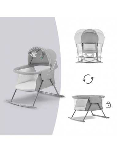 Kinderkraft LOVI Crib rocker-Grey Kinderkraft LOVI Crib rocker-Grey