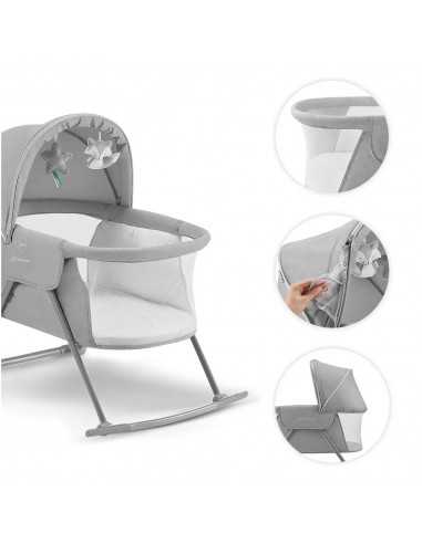Kinderkraft LOVI Crib rocker-Grey Kinderkraft LOVI Crib rocker-Grey