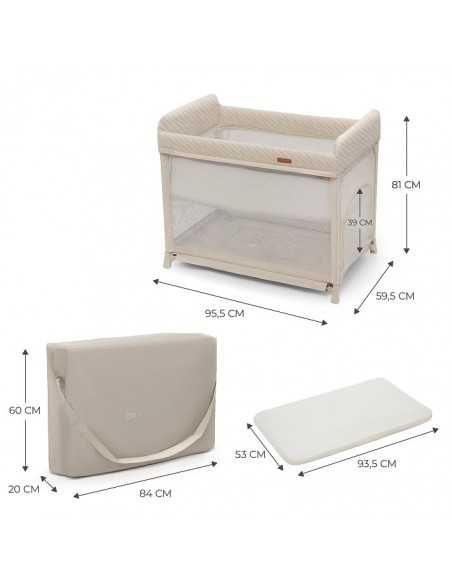 Kinderkraft MOON DREAM Travel Cot-Beige kinderkraft