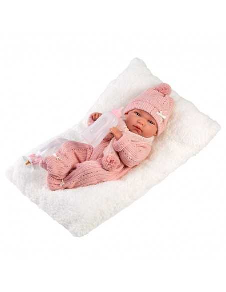 Llorens Doll 40cm – Nica Baby Doll with Cushion - Pink (73824) Llorens Dolls