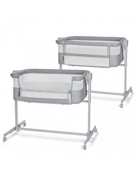 Kinderkraft NESTEE UP 2 Co sleeper crib 2in1-Light Grey kinderkraft