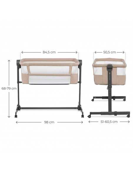 Kinderkraft NESTEE UP 2 Co sleeper crib 2in1-Beige kinderkraft