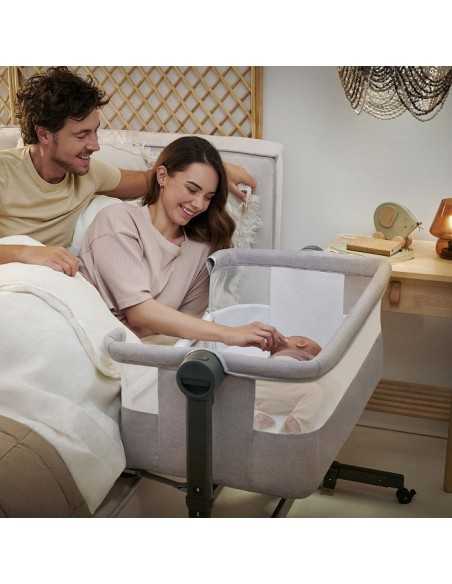 Kinderkraft NESTEE UP 2 Co sleeper crib 2in1-Light Grey kinderkraft
