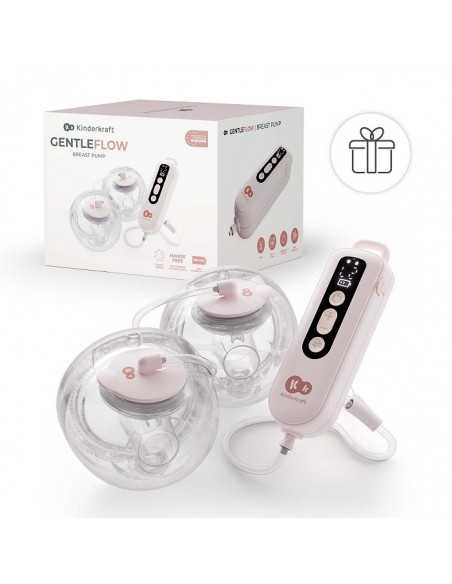 KinderKraft GENTLEFLOW Double electric breast pump-Pink kinderkraft