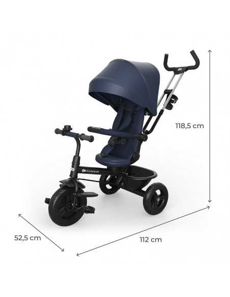 Kinderkraft ASTON 2 PLUS Tricycle-Navy blue kinderkraft