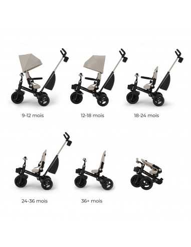 Kinderkraft AVEO 2 PLUS Tricycle-Beige Kinderkraft AVEO 2 PLUS Tricycle-Beige