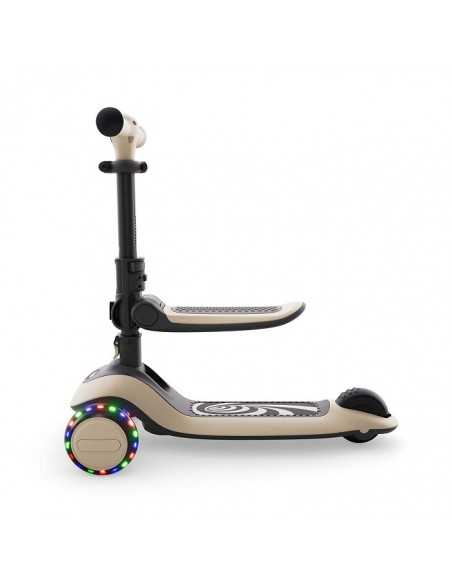 Kinderkraft HALLEY 2 Lean-to-steer scooter with seat 2in1-White kinderkraft