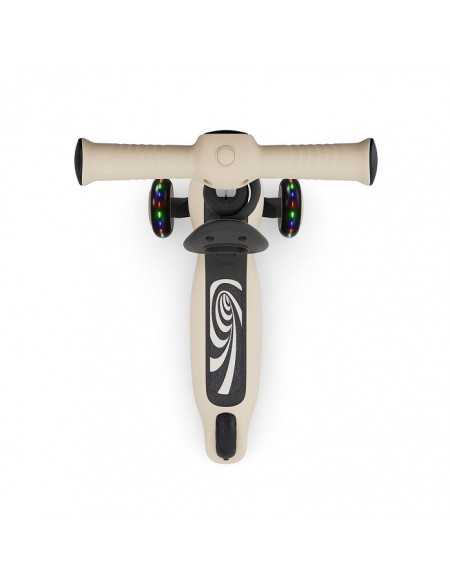 Kinderkraft HALLEY 2 Lean-to-steer scooter with seat 2in1-White kinderkraft