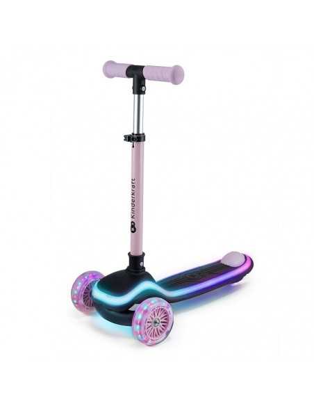 Kinderkraft RAKET Three wheeled LED scooter-Pink kinderkraft