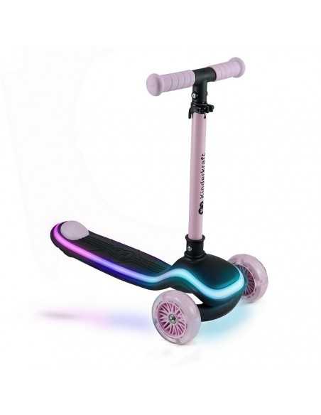 Kinderkraft RAKET Three wheeled LED scooter-Pink kinderkraft