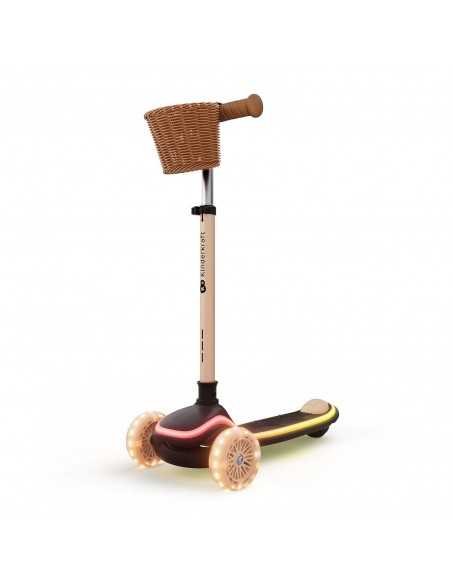 Kinderkraft Three wheeled LED scooter-Beige kinderkraft