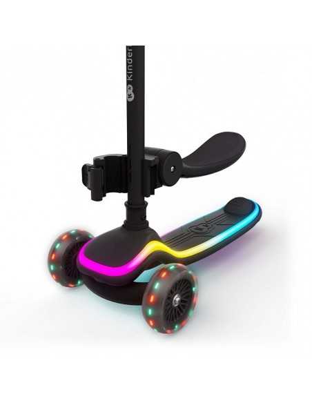 Kinderkraft Three wheeled LED scooter-Black kinderkraft