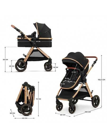 Kinderkraft ESME PRO Multifunctional 3 in 1 pushchair-Black kinderkraft