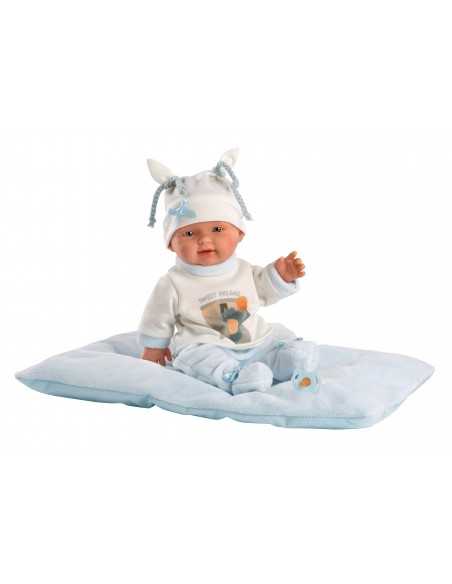 Llorens Dolls 26cm - Sweet Dreams Baby with Cushion - Blue (26311) Llorens Dolls