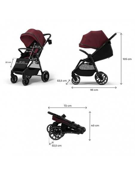 Kinderkraft GRANDE 2 Stroller-Burgundy kinderkraft