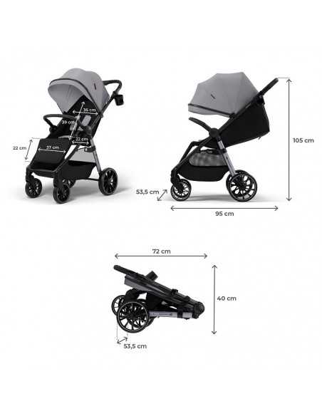 Kinderkraft GRANDE 2 Stroller-Grey kinderkraft