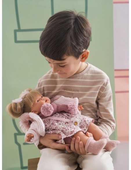 Llorens Doll Joelle Crying Doll 38cm - Pink (38372) Llorens Dolls