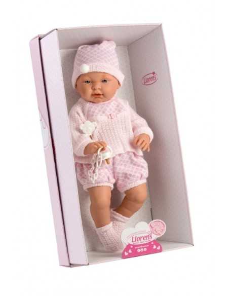 Llorens Doll 45cm- Newborn Baby Sofia With Light Pink Pajamas- Pink (45024) Llorens Dolls