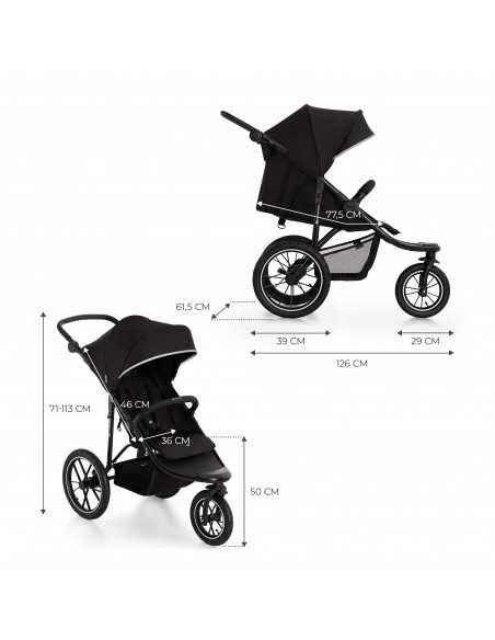 Kinderkraft HELSI 2 All-terrain pushchair-Black kinderkraft