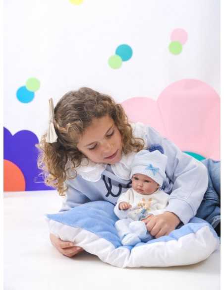 Llorens Doll 35cm – Baby Doll with Cushion - Blue (63507) Llorens Dolls