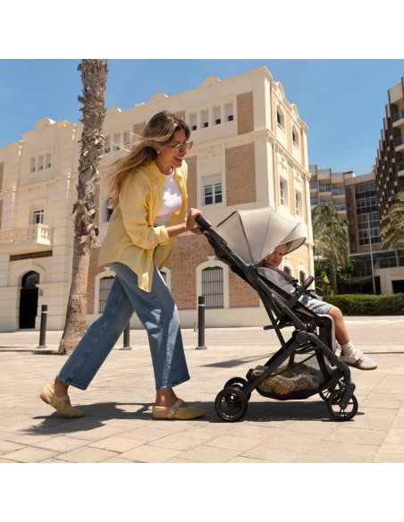 Kinderkraft INDY 3 cool Lightweight and Compact Urban Stroller-Beige kinderkraft