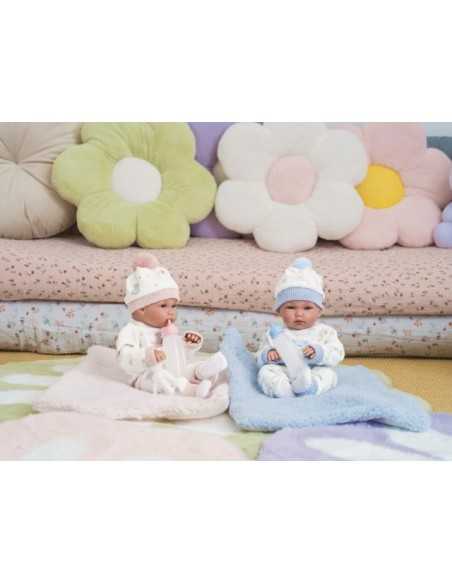 Llorens Doll 35cm –Newborn Baby Doll with Cushion - Pink (63510) Llorens Dolls