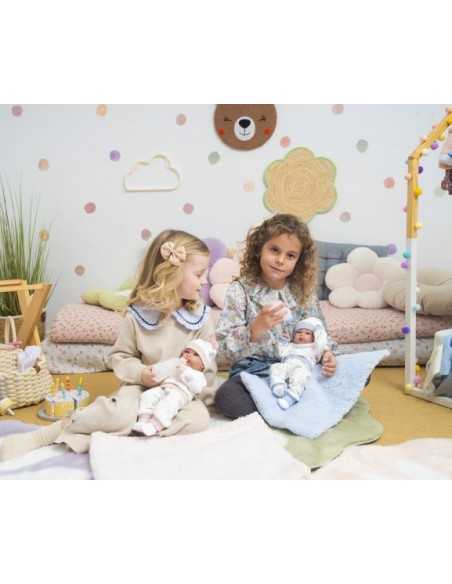 Llorens Doll 35cm –Newborn Baby Doll with Cushion - Pink (63510) Llorens Dolls