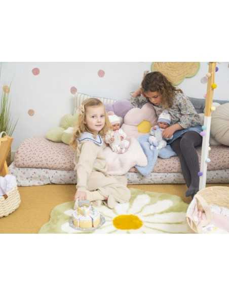 Llorens Doll 35cm –Newborn Baby Doll with Cushion - Pink (63510) Llorens Dolls