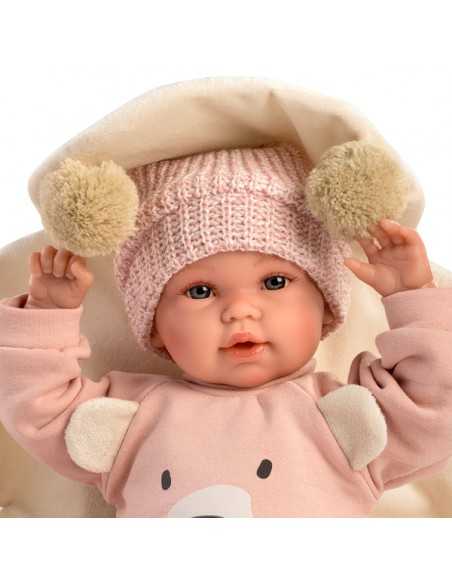 Llorens Doll Crying Baby Osita Doll 36cm- Pink (63644) Llorens Dolls
