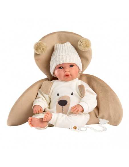 Llorens Doll Crying Baby Osito Doll 36cm- White (63645) Llorens Dolls