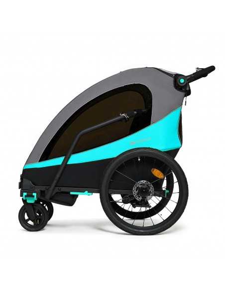 Kinderkraft NAVA 3in1 Bike Trailer for Kids-Blue kinderkraft