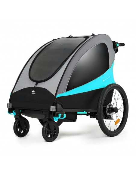Kinderkraft NAVA 3in1 Bike Trailer for Kids-Blue kinderkraft