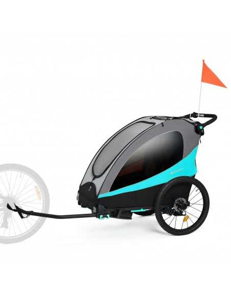 Kinderkraft NAVA 3in1 Bike Trailer for Kids-Blue kinderkraft