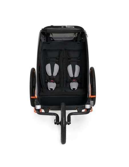 Kinderkraft NAVA 3in1 Bike Trailer for Kids-Orange kinderkraft