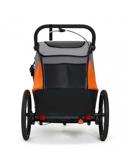 Kinderkraft NAVA 3in1 Bike Trailer for Kids-Orange kinderkraft