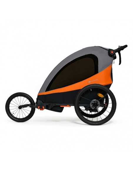 Kinderkraft NAVA 3in1 Bike Trailer for Kids-Orange kinderkraft