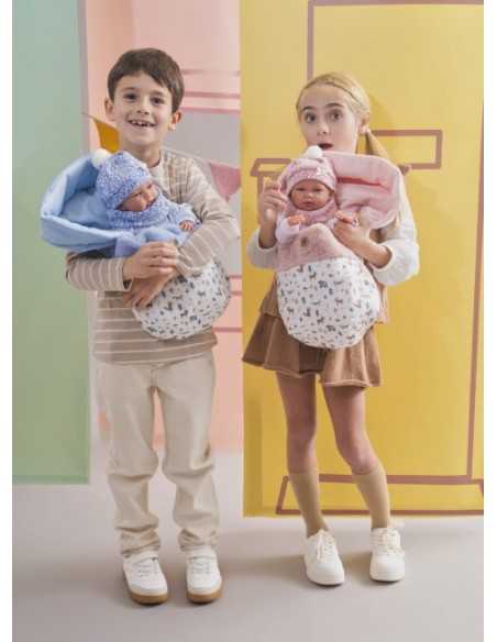 Llorens Doll 40cm – Newborn Nico with Sleeping Bag - Blue(73825) Llorens Dolls