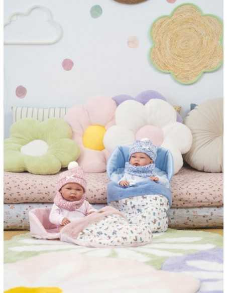 Llorens Doll 40cm – Newborn Nica with Sleeping Bag - Pink (73826) Llorens Dolls