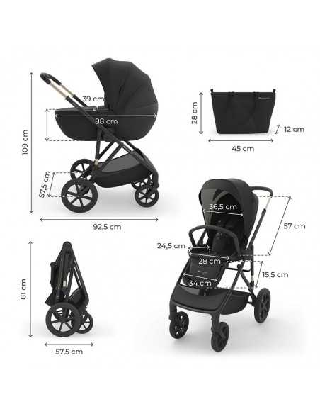 Kinderkraft PRIME 3 Multifunctional stroller 3in1-Black kinderkraft