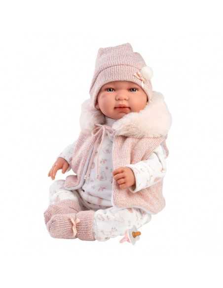 Llorens Dolls Crying Doll Tina 42cm- Pink (84486) Llorens Dolls