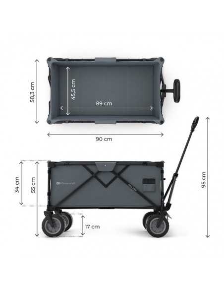 Kinderkraft ROLLSTER Foldable touring wagon-Grey kinderkraft