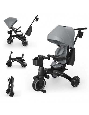 KinderKraft JAZZ 3 Folding Tricycle-Grey