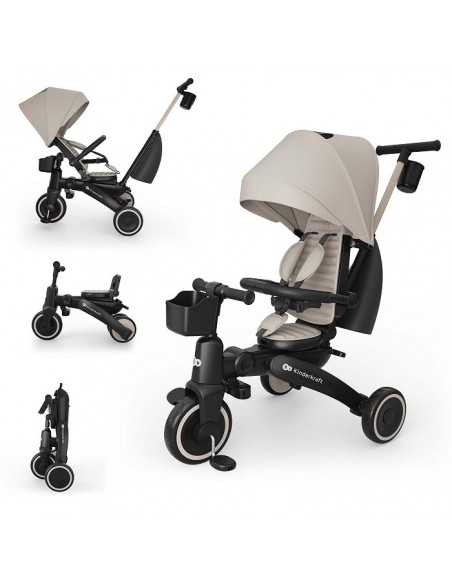 KinderKraft JAZZ 3 Folding Tricycle-Beige kinderkraft