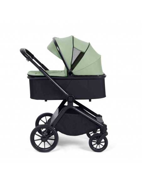 Ickle Bubba Altima 12 Piece Travel System with Maxi Cosi Cabriofix i Size Car Seat & ISOFIX Base-Sage Green