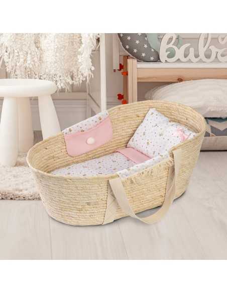 Llorens Dolls Carrycot accessory for Llorens dolls 40-42 cm - pink (201) Llorens Dolls