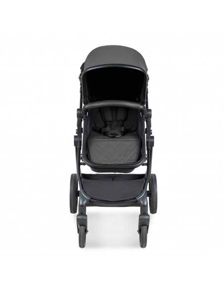 Ickle Bubba Cosmo Black Chassis 9 Piece Travel System with i Size Nimbus Car Seat & Spin ISOFIX Base-Graphite Grey/Black Ickle Bubba