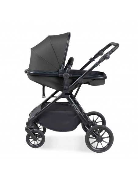 Ickle Bubba Cosmo Black Chassis 9 Piece Travel System with i Size Nimbus Car Seat & Spin ISOFIX Base-Graphite Grey/Black Ickle Bubba