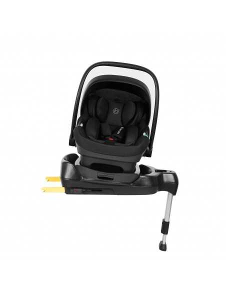 Ickle Bubba Cosmo Black Chassis 9 Piece Travel System with i Size Nimbus Car Seat & Spin ISOFIX Base-Graphite Grey/Black Ickle Bubba